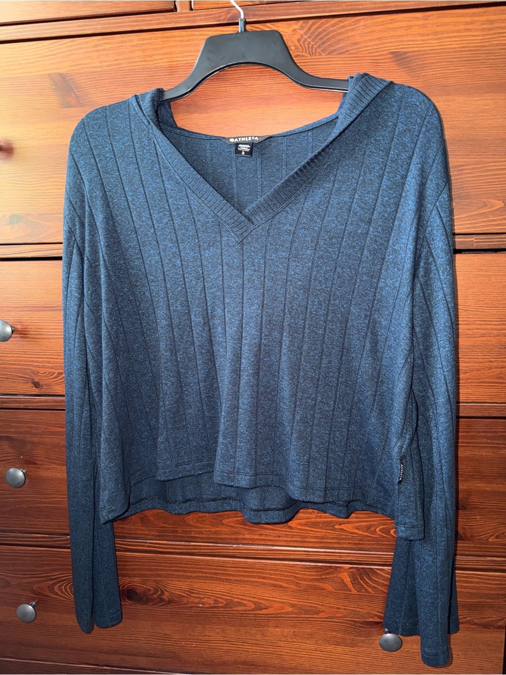 Athleta Harmony Hoodie Sweatshirt in Dark Sardinia Blue Heather